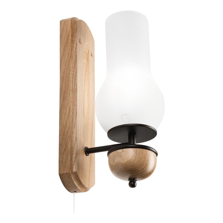 Brilagi - Vägglampa COTTAGE 1xE14/40W/230V ek/vit