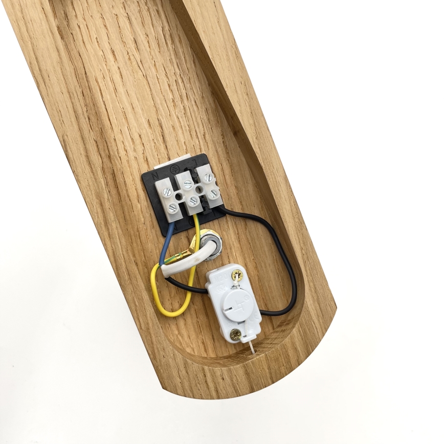 Brilagi - Vägglampa COTTAGE 1xE14/40W/230V ek/vit