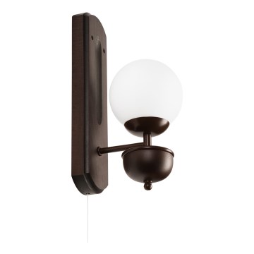 Brilagi - Vägglampa COTTAGE 1xG9/40W/230V bok/vit