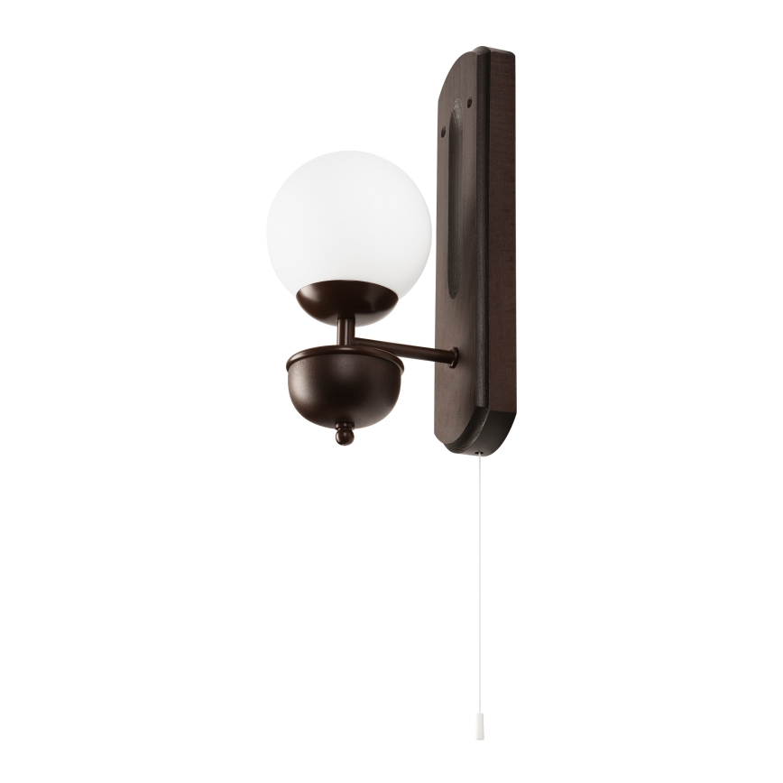 Brilagi - Vägglampa COTTAGE 1xG9/40W/230V bok/vit