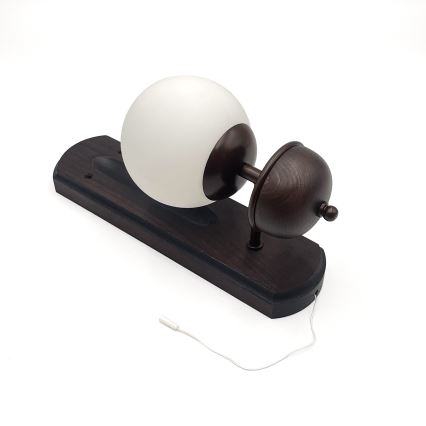 Brilagi - Vägglampa COTTAGE 1xG9/40W/230V bok/vit