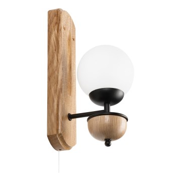Brilagi - Vägglampa COTTAGE 1xG9/40W/230V ek/vit
