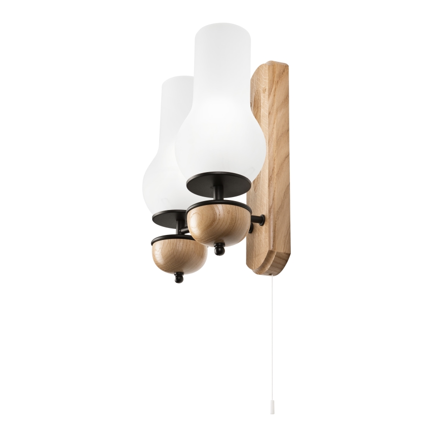 Brilagi - Vägglampa COTTAGE 2xE14/40W/230V ek/vit