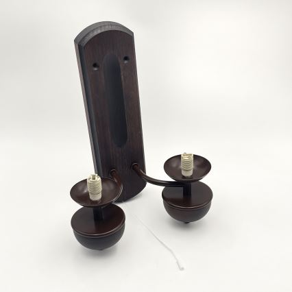 Brilagi - Vägglampa COTTAGE 2xG9/40W/230V bok/vit