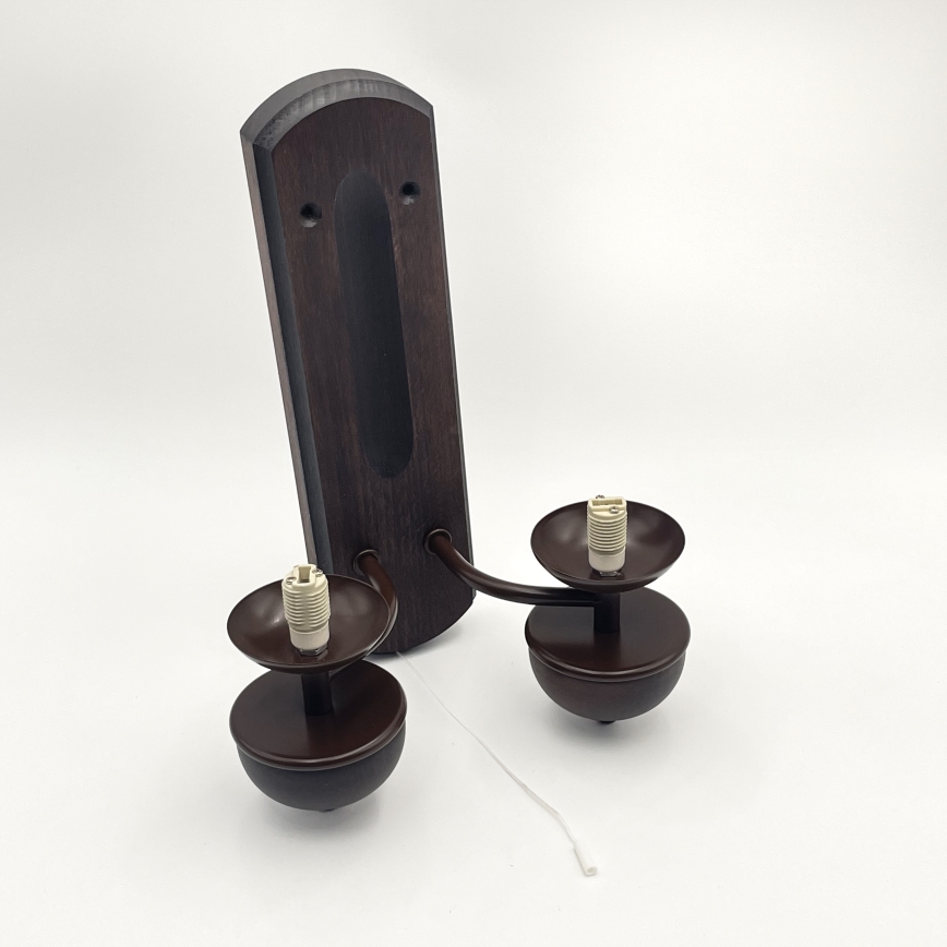 Brilagi - Vägglampa COTTAGE 2xG9/40W/230V bok/vit
