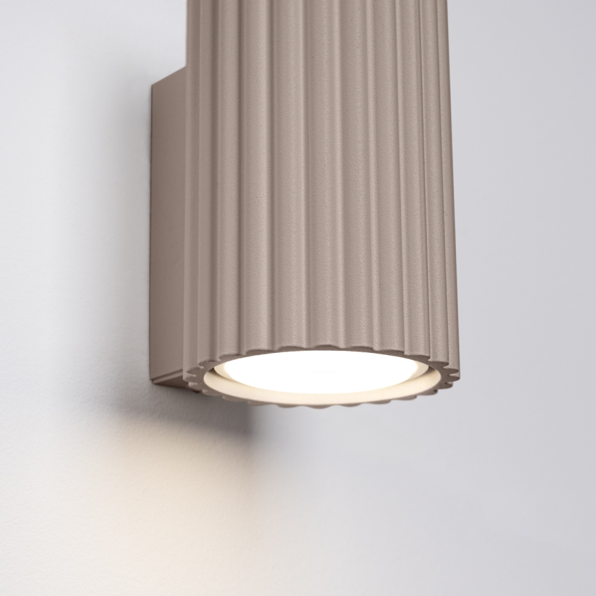 Brilagi - Vägglampa CRESTO 1xGU10/10W/230V 10 cm taupe