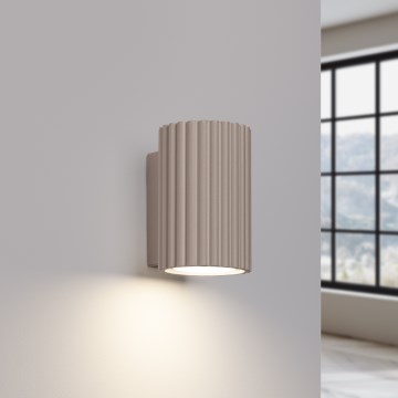 Brilagi - Vägglampa CRESTO 2xGU10/10W/230V 10 cm taupe