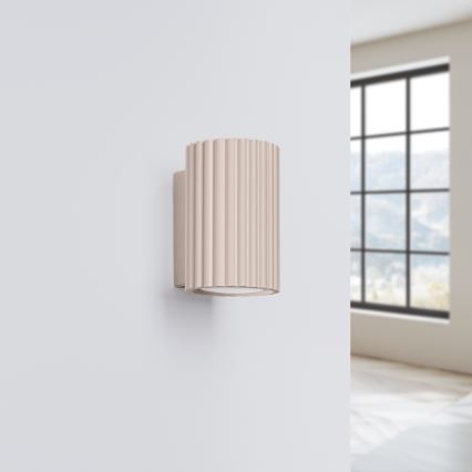 Brilagi - Vägglampa CRESTO 2xGU10/10W/230V 10 cm taupe
