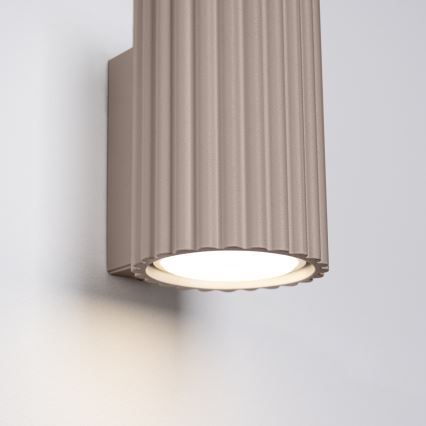 Brilagi - Vägglampa CRESTO 2xGU10/10W/230V 10 cm taupe