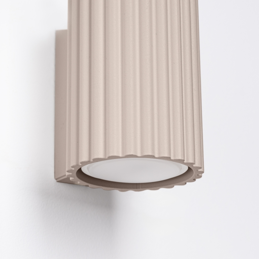 Brilagi - Vägglampa CRESTO 2xGU10/10W/230V 10 cm taupe