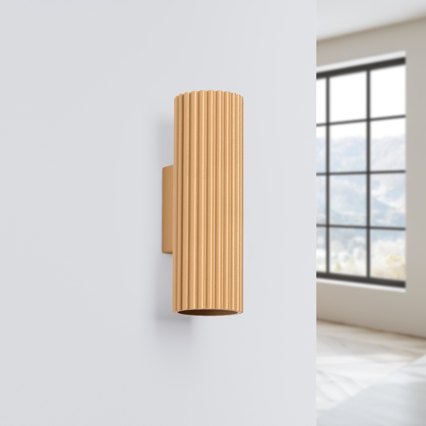 Brilagi - Vägglampa CRESTO 2xGU10/10W/230V 20 cm guld