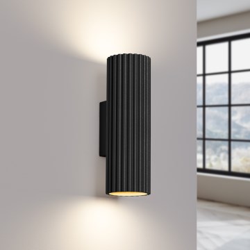 Brilagi - Vägglampa CRESTO 2xGU10/10W/230V 20 cm svart