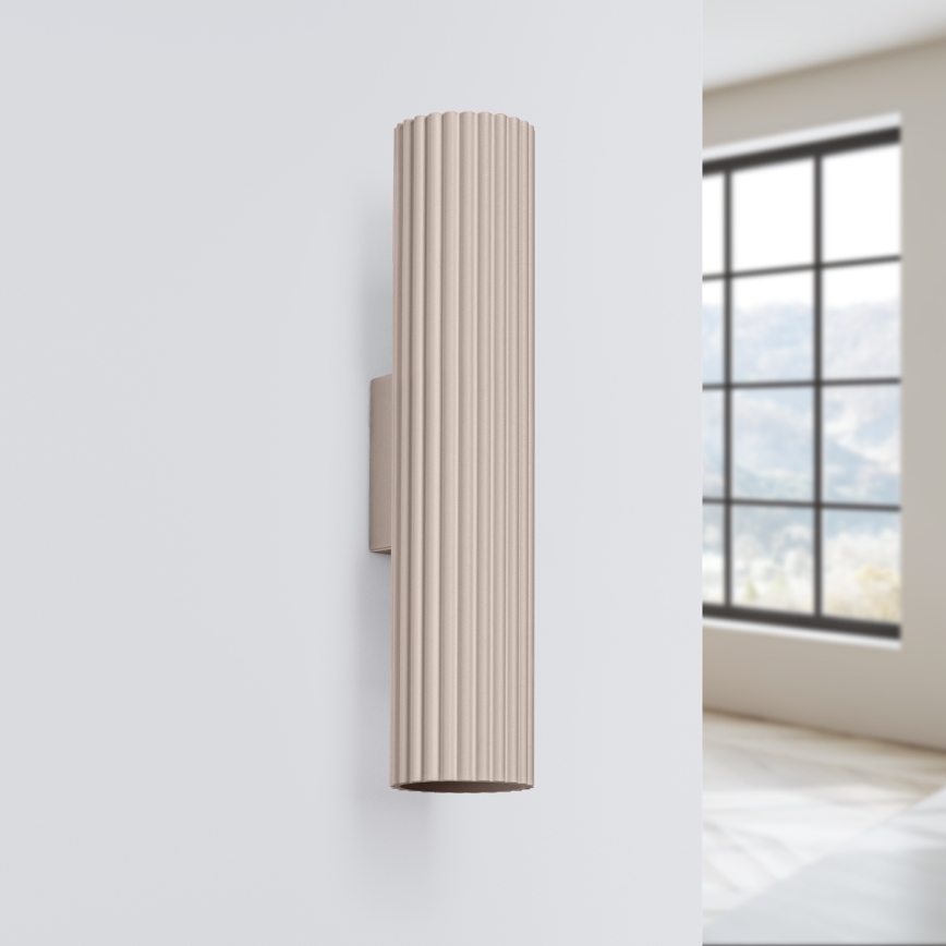 Brilagi - Vägglampa CRESTO 2xGU10/10W/230V 20 cm taupe