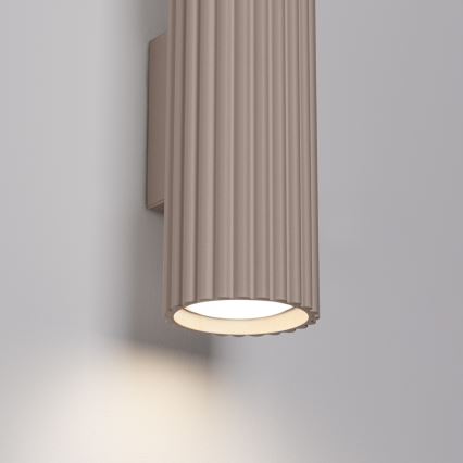 Brilagi - Vägglampa CRESTO 2xGU10/10W/230V 20 cm taupe