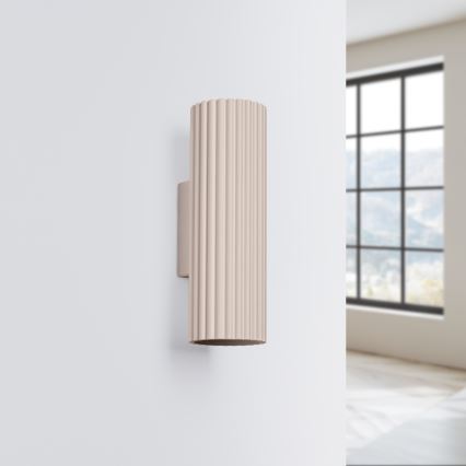 Brilagi - Vägglampa CRESTO 2xGU10/10W/230V 30 cm taupe
