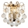 Brilagi - Vägglampa CRYSTAL 1xE14/60W/230V guld