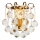 Brilagi - Vägglampa CRYSTAL 1xE14/60W/230V mässing