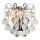 Brilagi - Vägglampa CRYSTAL 1xE14/60W/230V skinande krom