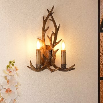 Brilagi - Vägglampa DEER 2xE14/10W/230V