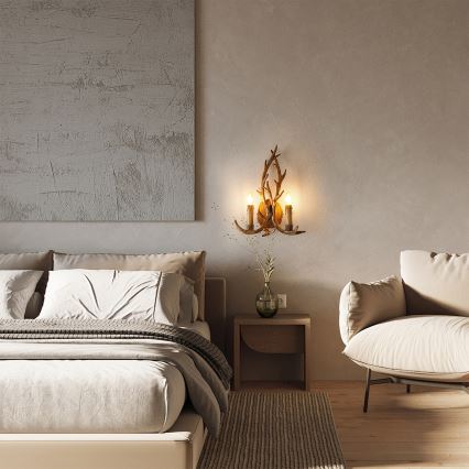 Brilagi - Vägglampa DEER 2xE14/10W/230V