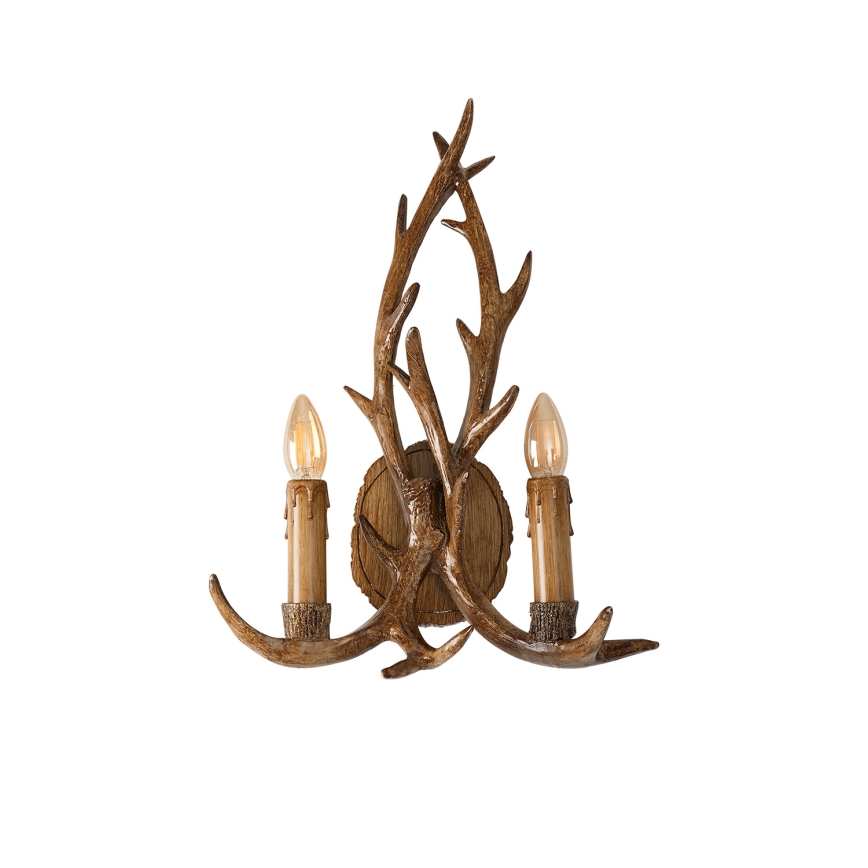 Brilagi - Vägglampa DEER 2xE14/10W/230V