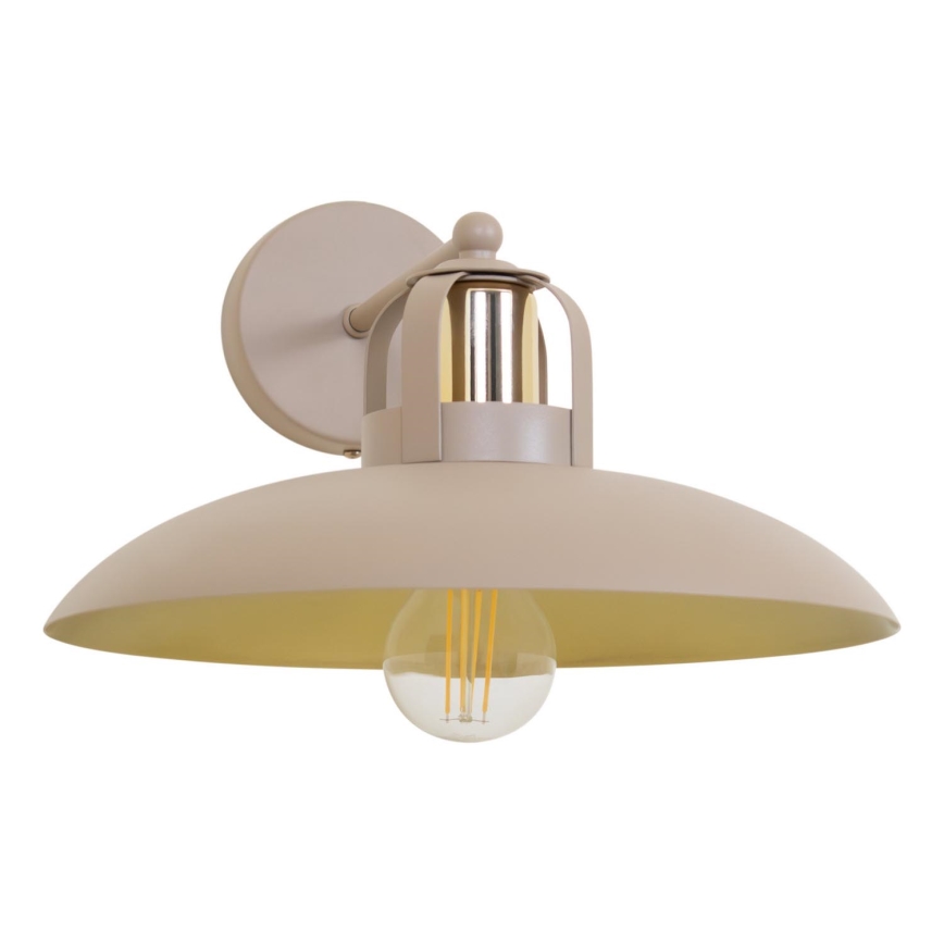 Brilagi - Vägglampa FLAMENGO 1xE27/60W/230V beige