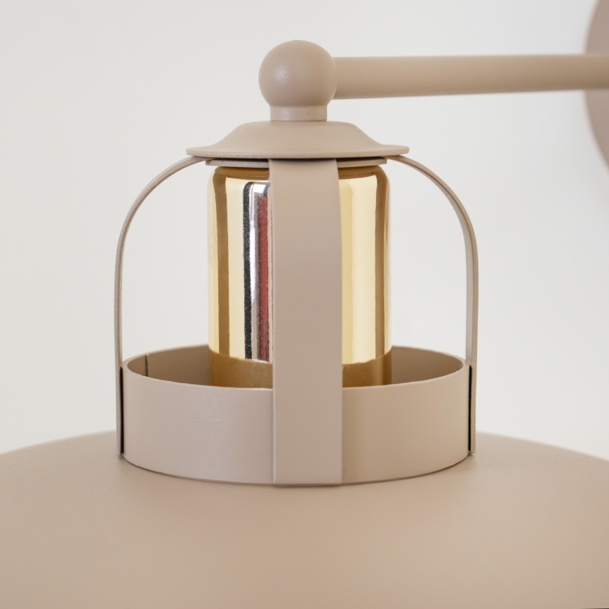 Brilagi - Vägglampa FLAMENGO 1xE27/60W/230V beige