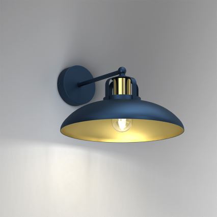Brilagi - Vägglampa FLAMENGO 1xE27/60W/230V blå