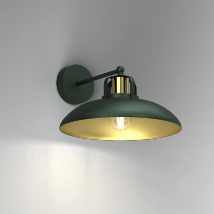 Brilagi - Vägglampa FLAMENGO 1xE27/60W/230V grön
