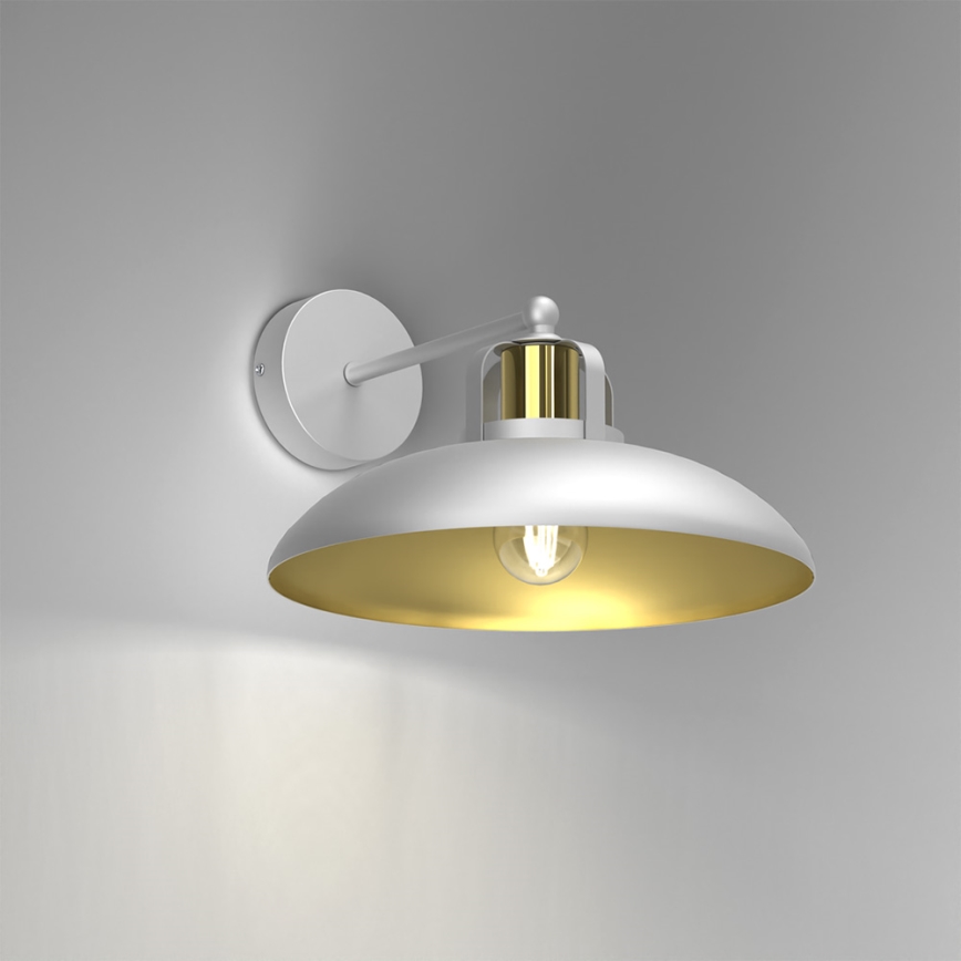 Brilagi - Vägglampa FLAMENGO 1xE27/60W/230V vit