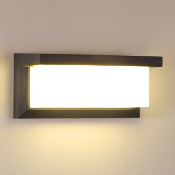 Brilagi - Vägglampa för utomhusbruk BRICKY 1xE27/60W/230V antracit IP54