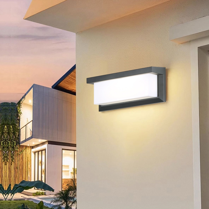 Brilagi - Vägglampa för utomhusbruk BRICKY 1xE27/60W/230V antracit IP54
