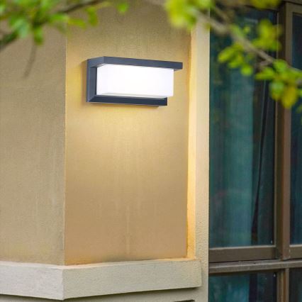 Brilagi - Vägglampa för utomhusbruk BRICKY 1xE27/60W/230V antracit IP54