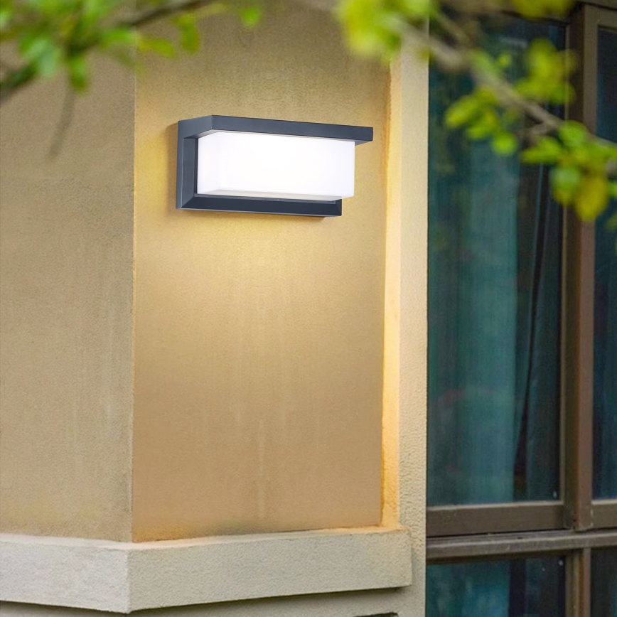 Brilagi - Vägglampa för utomhusbruk BRICKY 1xE27/60W/230V antracit IP54