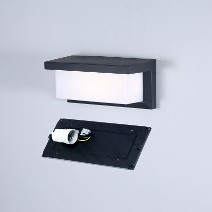 Brilagi - Vägglampa för utomhusbruk BRICKY 1xE27/60W/230V antracit IP54