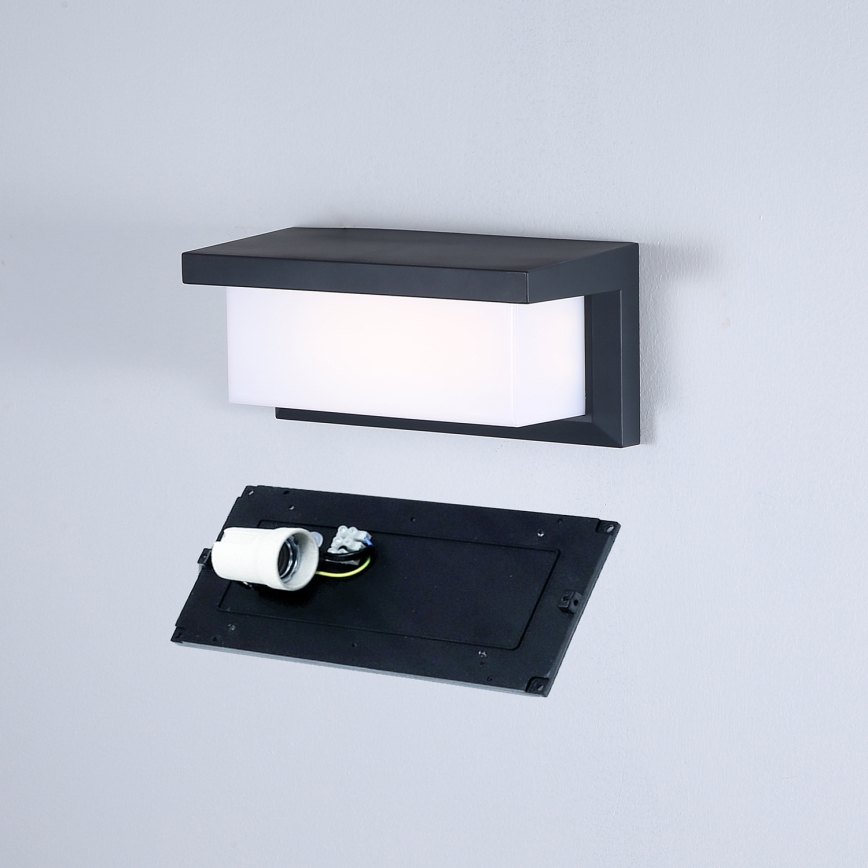 Brilagi - Vägglampa för utomhusbruk BRICKY 1xE27/60W/230V antracit IP54