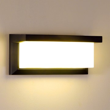 Brilagi - Vägglampa för utomhusbruk BRICKY 1xE27/60W/230V svart IP54