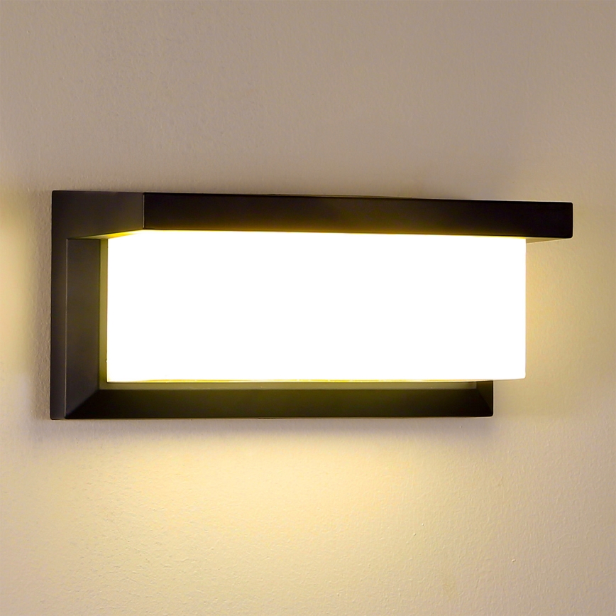 Brilagi - Vägglampa för utomhusbruk BRICKY 1xE27/60W/230V svart IP54