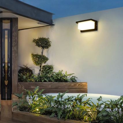 Brilagi - Vägglampa för utomhusbruk BRICKY 1xE27/60W/230V svart IP54