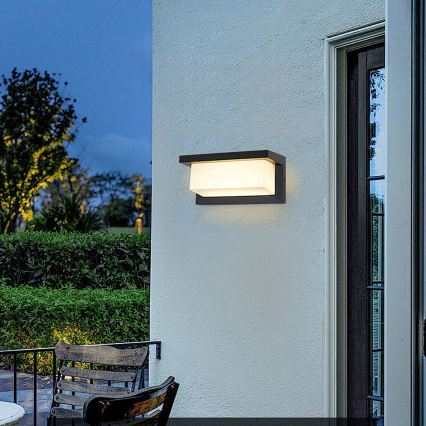 Brilagi - Vägglampa för utomhusbruk BRICKY 1xE27/60W/230V svart IP54