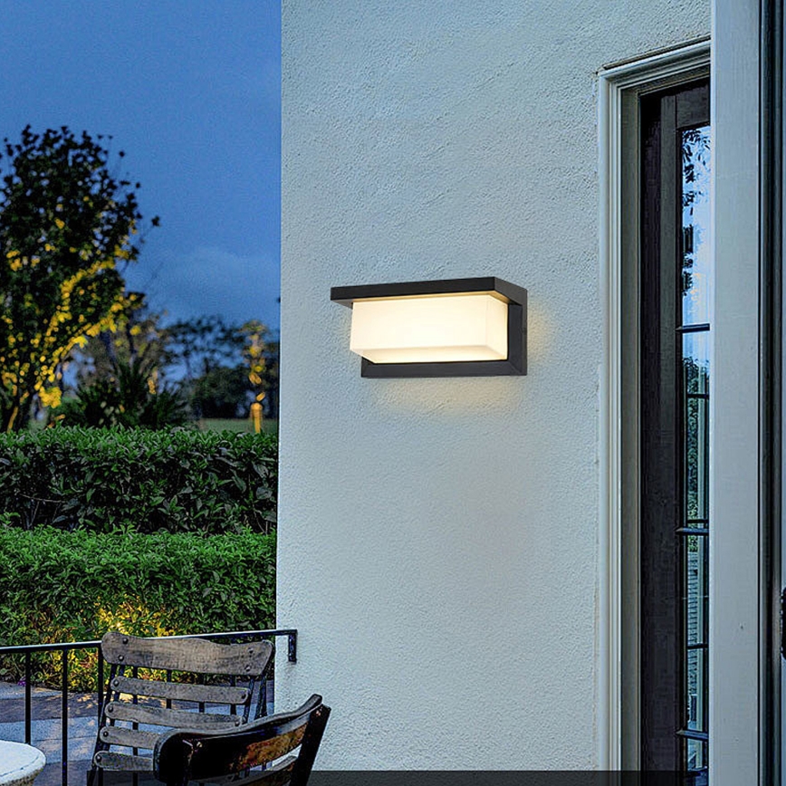Brilagi - Vägglampa för utomhusbruk BRICKY 1xE27/60W/230V svart IP54