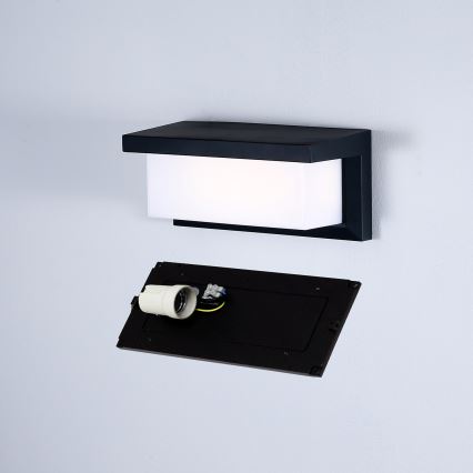 Brilagi - Vägglampa för utomhusbruk BRICKY 1xE27/60W/230V svart IP54