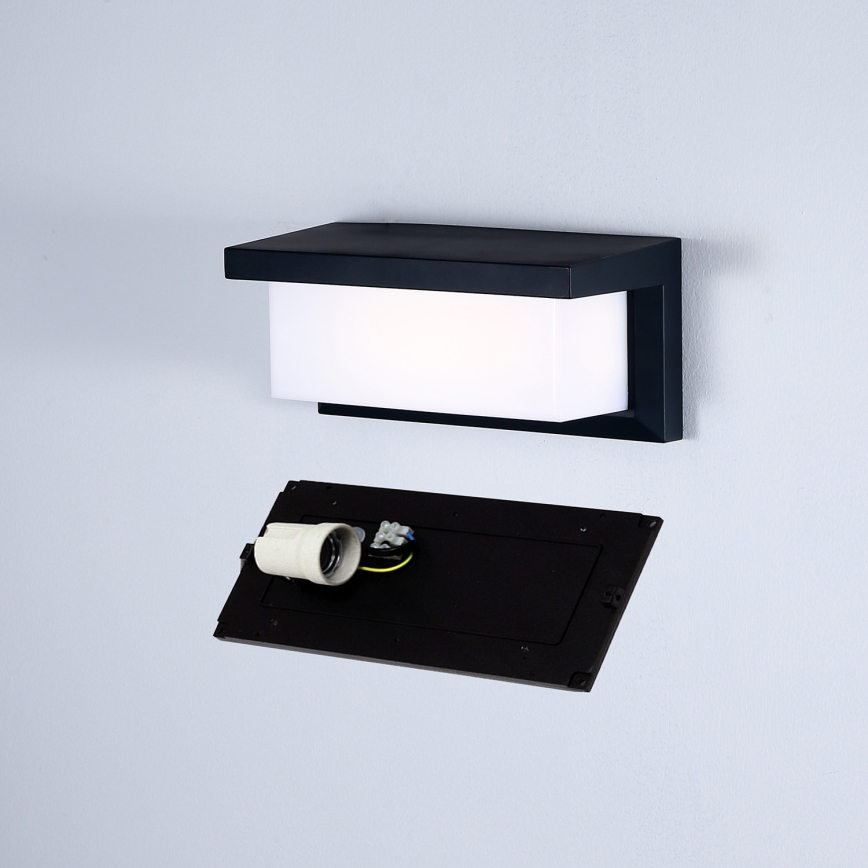 Brilagi - Vägglampa för utomhusbruk BRICKY 1xE27/60W/230V svart IP54