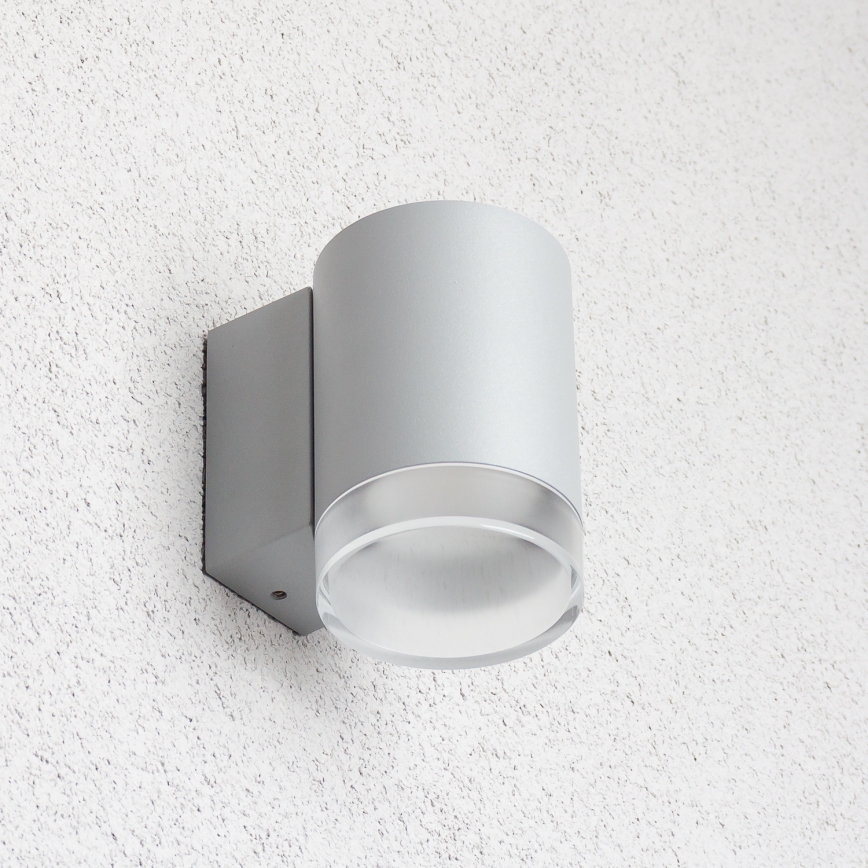 Brilagi - Vägglampa för utomhusbruk MATERA 1xGU10/30W/230V grå IP54