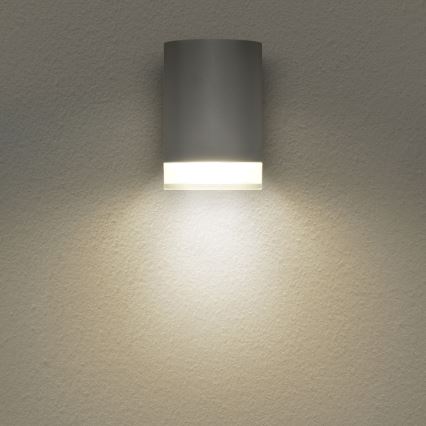 Brilagi - Vägglampa för utomhusbruk MATERA 1xGU10/30W/230V grå IP54