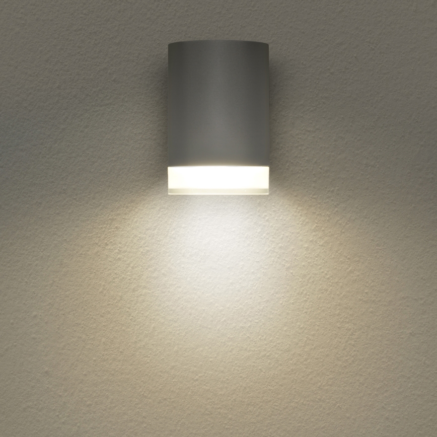 Brilagi - Vägglampa för utomhusbruk MATERA 1xGU10/30W/230V grå IP54