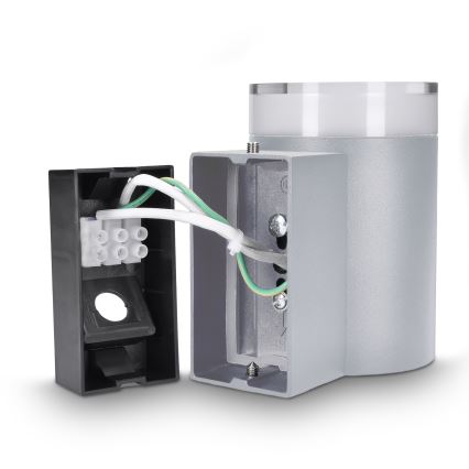 Brilagi - Vägglampa för utomhusbruk MATERA 1xGU10/30W/230V grå IP54