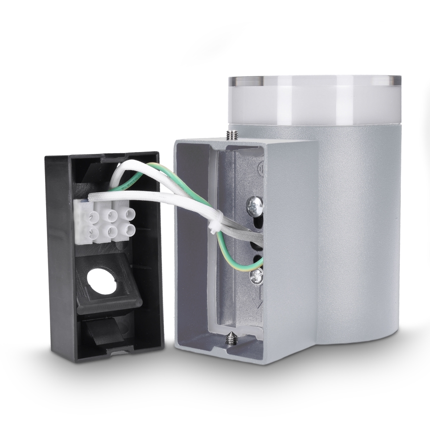 Brilagi - Vägglampa för utomhusbruk MATERA 1xGU10/30W/230V grå IP54