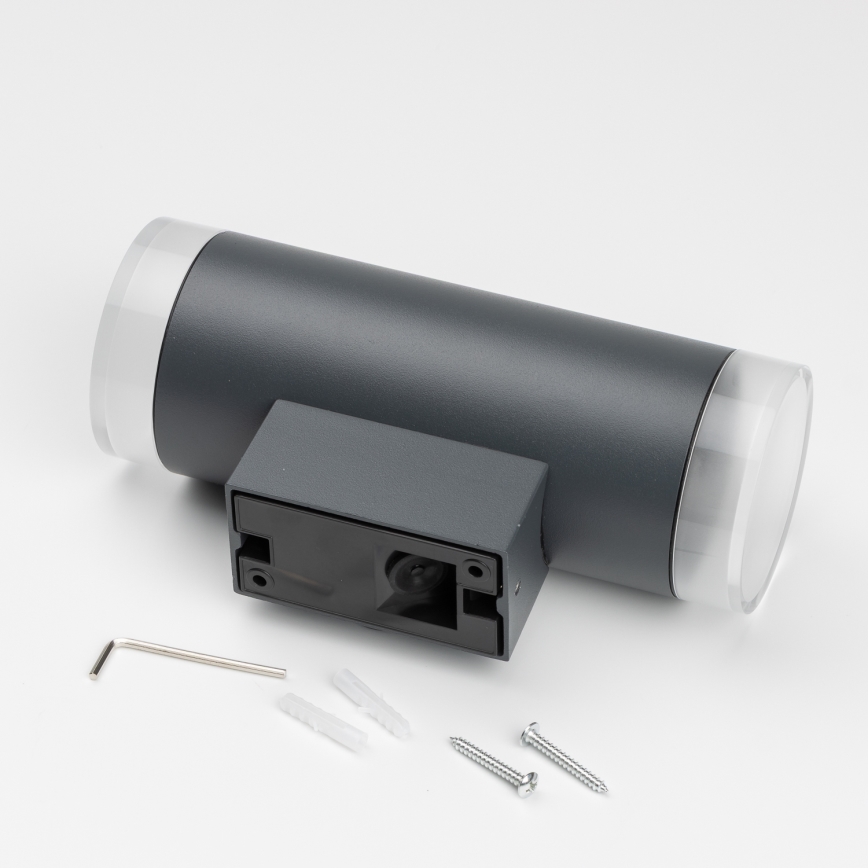 Brilagi - Vägglampa för utomhusbruk MATERA 2xGU10/30W/230V antracit IP54