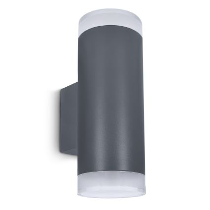 Brilagi - Vägglampa för utomhusbruk MATERA 2xGU10/30W/230V antracit IP54